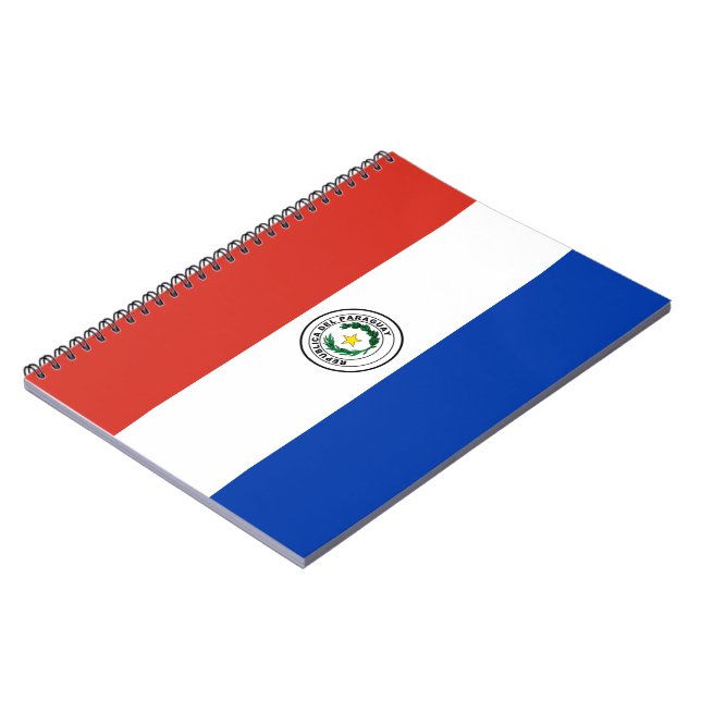 Flagge Paraguays Notizblock (Linke Seite)