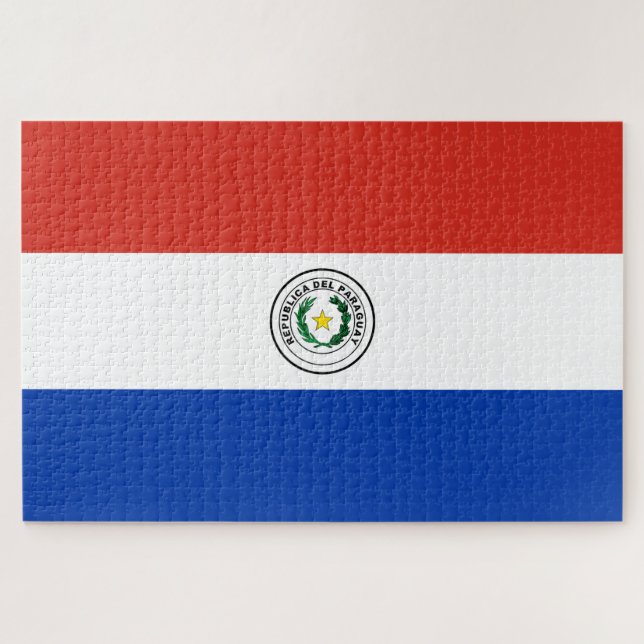 Flagge Paraguays Puzzle (Horizontal)