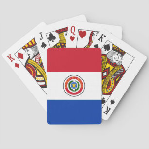 Flagge Paraguays Spielkarten