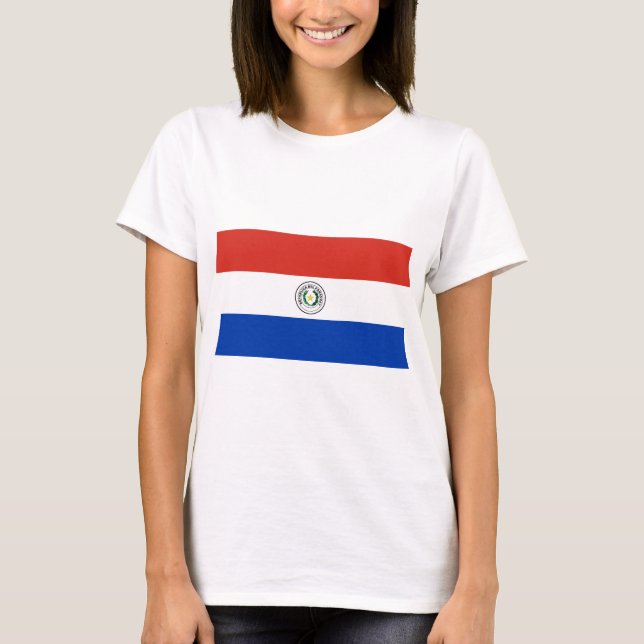 Flagge Paraguays T-Shirt (Vorderseite)