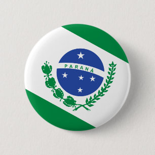 Flagge Paranás, Brasilien Button