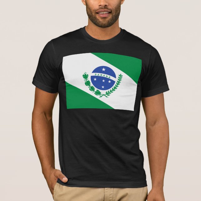 Flagge Paranás, Brasilien T-Shirt (Vorderseite)