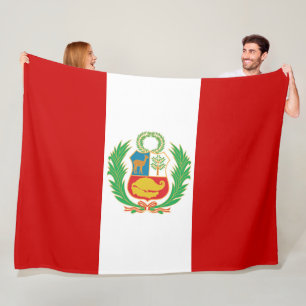 Flagge Perus Emblem Pabellón Nacional Fleecedecke