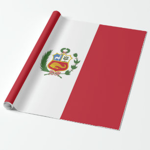 Flagge Perus Geschenkpapier