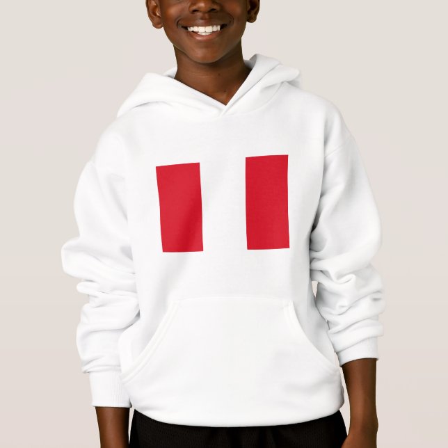Flagge Perus Hoodie (Vorderseite)