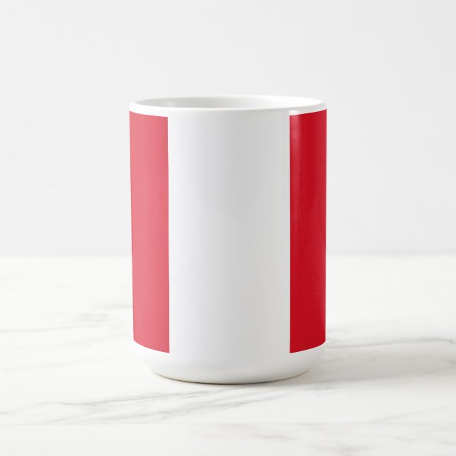 Flagge Perus Kaffeetasse (Mittel)