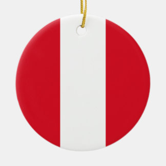 Flagge Perus Keramik Ornament