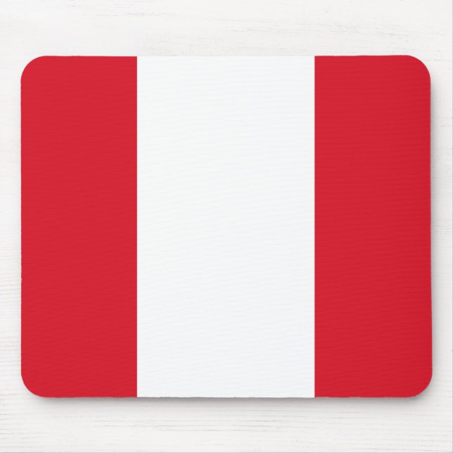 Flagge Perus Mousepad (Vorne)