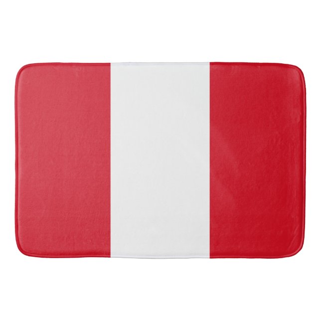 Flagge Perus (peruanische Flagge) Badematte (Vorderseite)