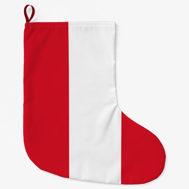 Flagge Perus (peruanische Flagge) Großer Weihnachtsstrumpf (Vorderseite)