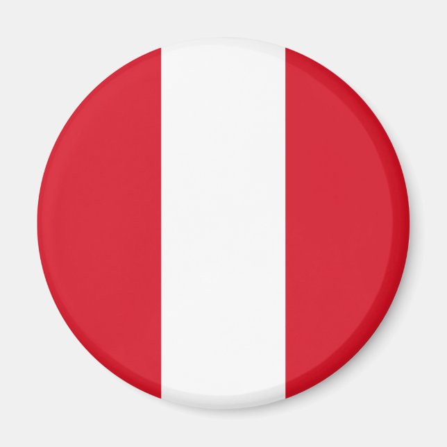 Flagge Perus (peruanische Flagge) Magnet (Vorne)