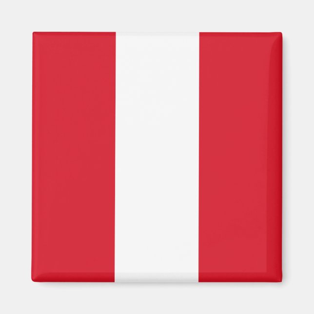 Flagge Perus (peruanische Flagge) Magnet (Vorne)