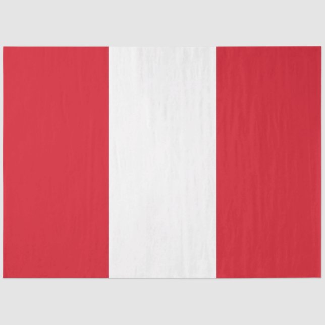 Flagge Perus (peruanische Flagge) Seidenpapier (Vorderseite)