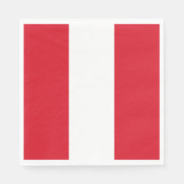 Flagge Perus (peruanische Flagge) Serviette