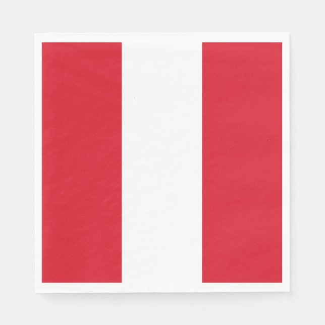 Flagge Perus (peruanische Flagge) Serviette (Vorderseite)