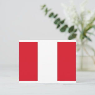 Flagge Perus Postkarte