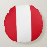 Flagge Perus Rundes Kissen<br><div class="desc">Flagge Perus</div>