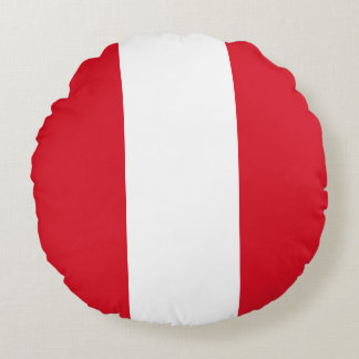 Flagge Perus Rundes Kissen
