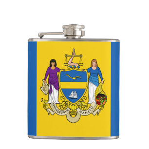 Flagge Philadelphia, Pennsylvania Hip Flask Flachmann