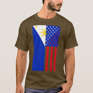 Flagge Philippinen USA T-Shirt