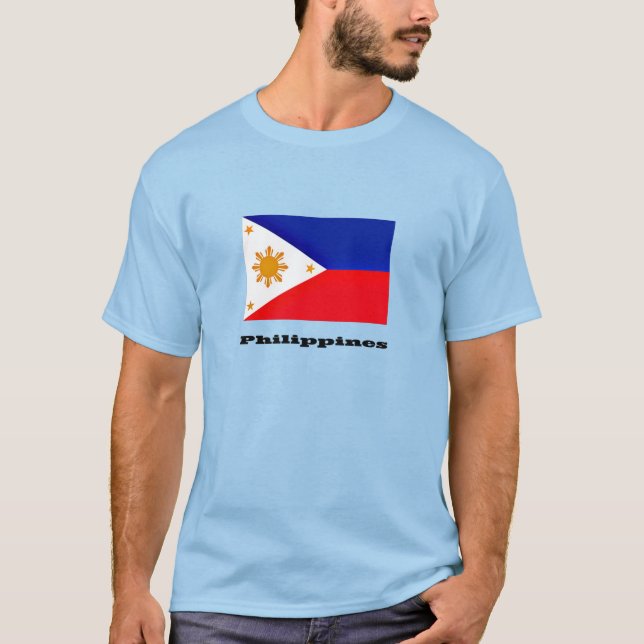 Flagge Philippinischer T - Shirt (Vorderseite)