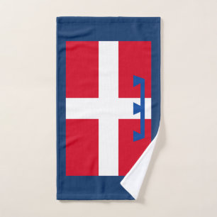 Flagge Piemont (italienische Region) Handtuch