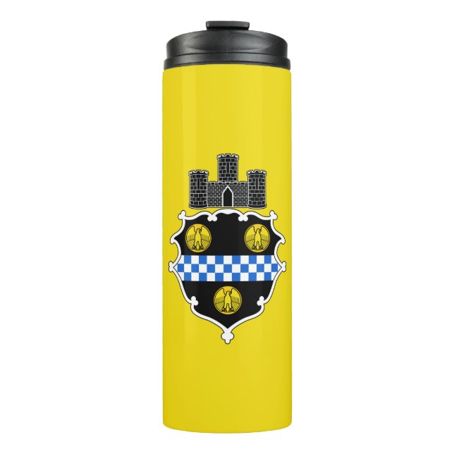 Flagge Pittsburgh, Pennsylvania Thermal Tumbler Thermosbecher (Vorderseite)
