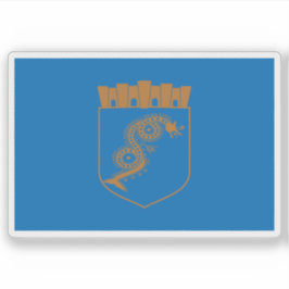 Flagge Pogradec, Albanien Aufkleber