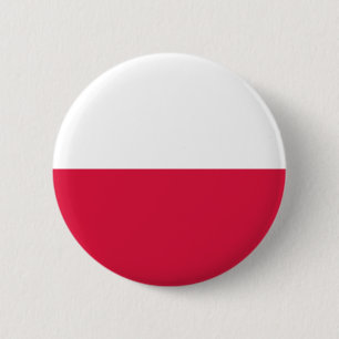Flagge Polens Button