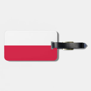 Flagge Polens Gepäckanhänger