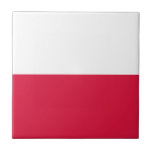 Flagge Polens Keramik Tile Fliese<br><div class="desc">Flagge Polens Keramik Tile</div>