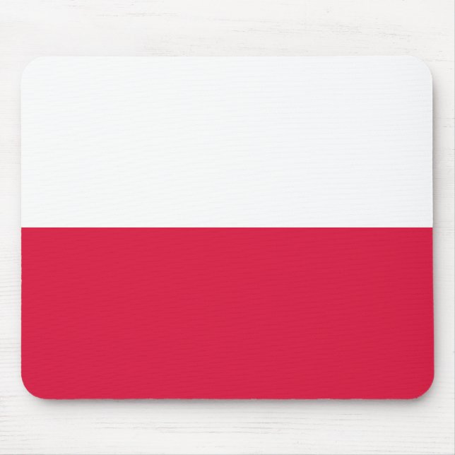 Flagge Polens Mousepad (Vorne)