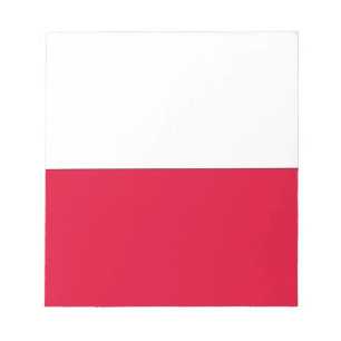 Flagge Polens Notizblock
