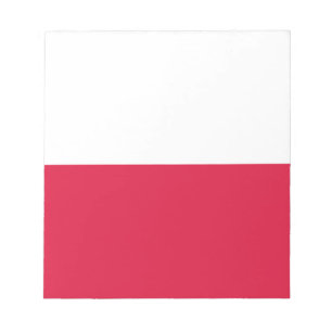 Flagge Polens Notizblock