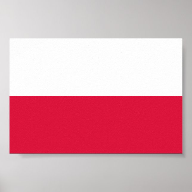 Flagge Polens Poster (Vorne)