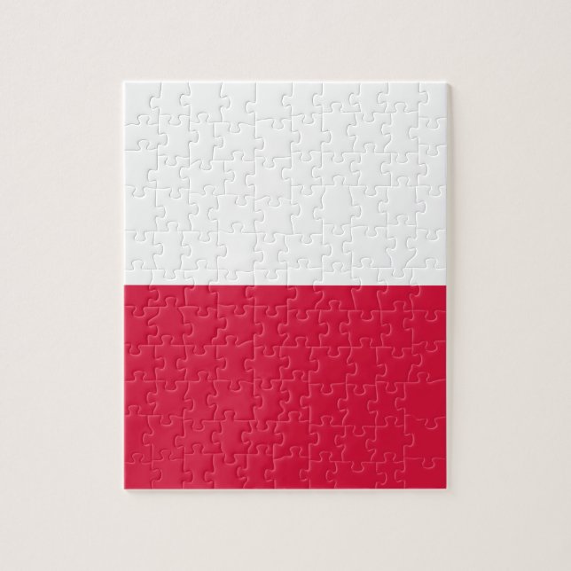 Flagge Polens Puzzle (Vertikal)