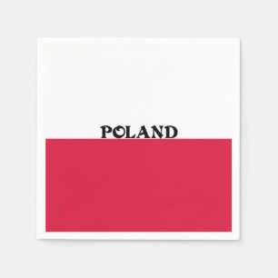 Flagge Polens Serviette