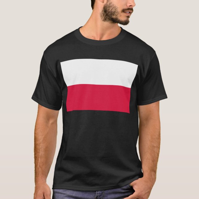 Flagge Polens T-Shirt (Vorderseite)
