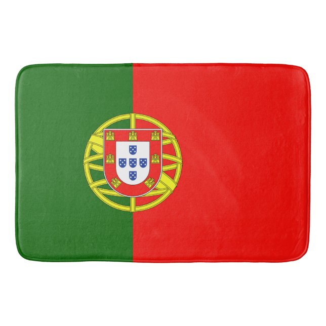 Flagge Portugals Badematte (Vorderseite)