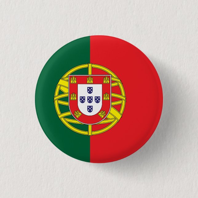 Flagge Portugals Button (Vorderseite)