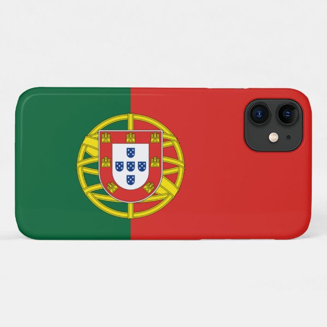 Flagge Portugals Case-Mate iPhone Hülle (Rückseite (Horizontal))