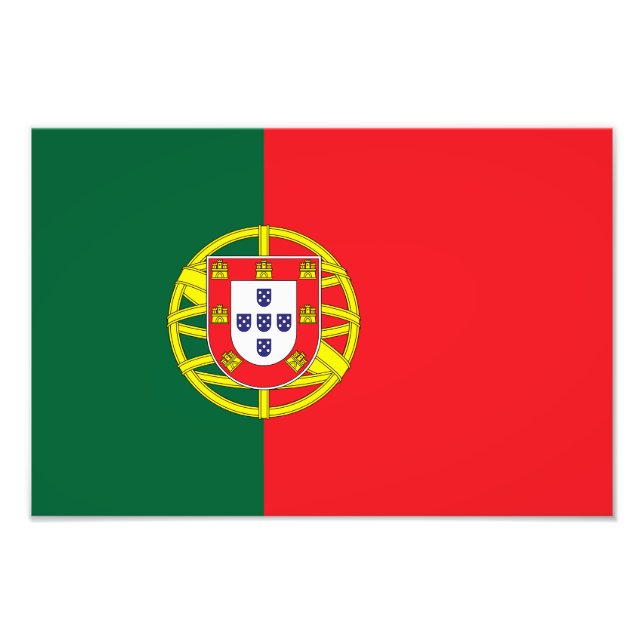 Flagge Portugals Fotodruck (Vorne)