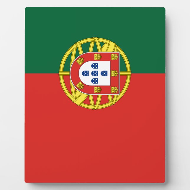 Flagge Portugals Fotoplatte (Vorderseite)