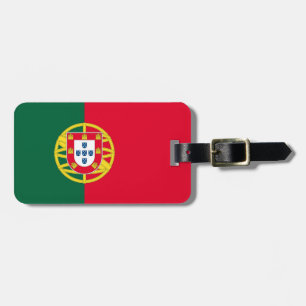 Flagge Portugals für den portugiesischen Feiertag Gepäckanhänger