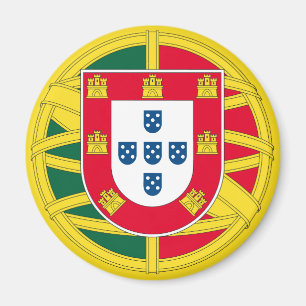 Flagge Portugals für den portugiesischen Feiertag Magnet