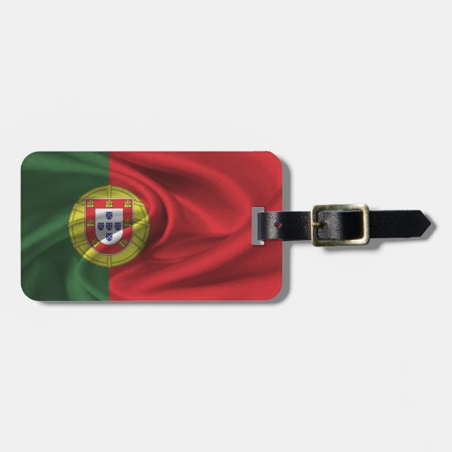 Flagge Portugals Gepäckanhänger (Vorderseite horizontal)