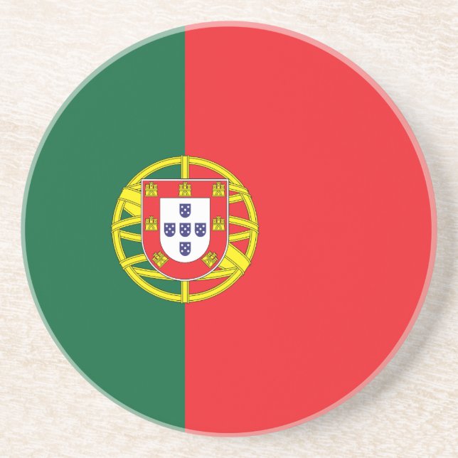 Flagge Portugals Getränkeuntersetzer (Vorne)