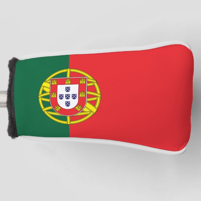 Flagge Portugals Golf Headcover (Vorderseite)