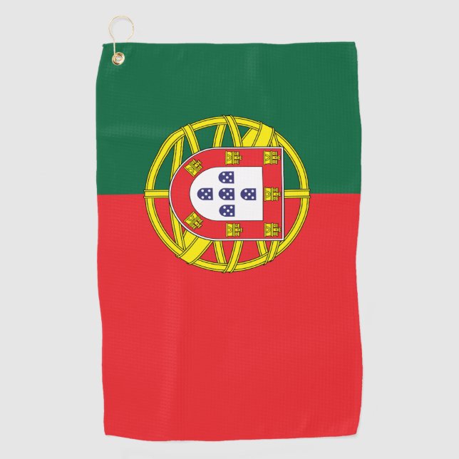 Flagge Portugals Golfhandtuch (Vorderseite)