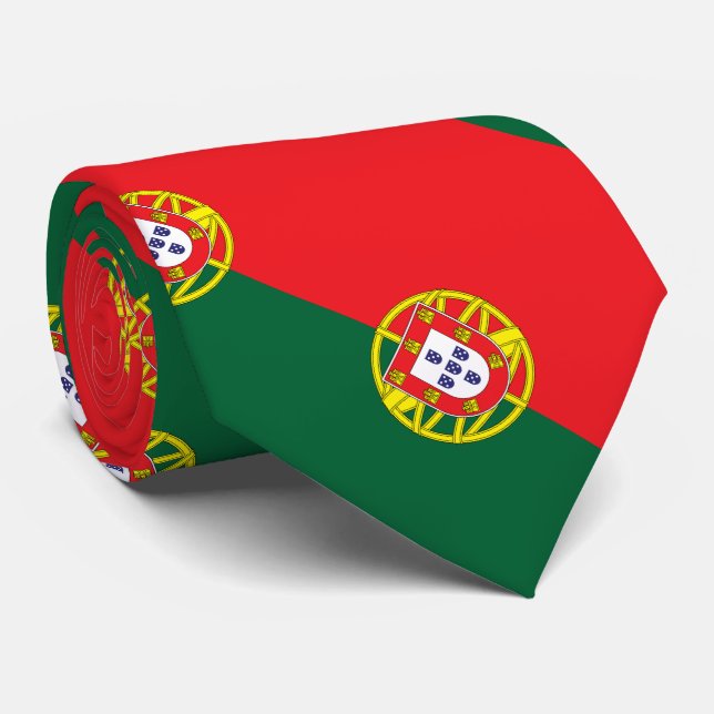 Flagge Portugals Krawatte (Gerollt)